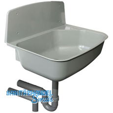 HAAS Wand-Ausgussbecken Greta Polypropylen Grau