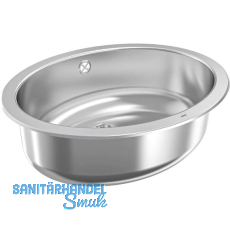 KWC 2D-Waschtisch Rondo 450-O, Edelstahl, 510 x 390 KWC 2D-Waschtisch Rondo 450-O, Edelstahl, 510 x 390