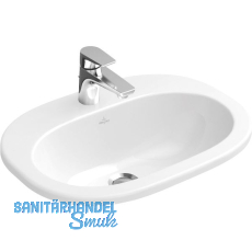 VILLEROY & BOCH Einbau-Waschtisch O.novo 41615601 560 mm, Wei� Alpin