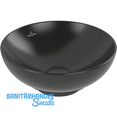 VILLEROY & BOCH Aufsatzwaschtisch 4A4500R7 ø 380 mm, Pure Black VILLEROY & BOCH Aufsatzwaschtisch 4A4500R7 ø 380 mm, Pure Black