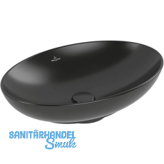 VILLEROY & BOCH Aufsatzwaschtisch 4A4700R7 560 mm, Pure Black
