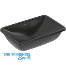 VILLEROY & BOCH Unterbauwaschbecken 4A5700R7 605 mm, Pure Black VILLEROY & BOCH Unterbauwaschbecken 4A5700R7 605 mm, Pure Black