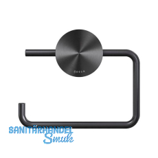 GEESA WC-Papierhalter Opal ohne Abdeckung, Metallfinish Schwarz gebürstet GEESA WC-Papierhalter Opal ohne Abdeckung, Metallfinish Schwarz gebürstet