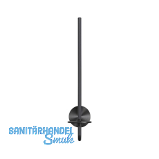 GEESA WC-Ersatzrollenhalter Opal Metallfinish Schwarz geb�rstet
