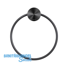 GEESA Handtuchring Opal Metallfinish Schwarz gebürstet GEESA Handtuchring Opal Metallfinish Schwarz gebürstet