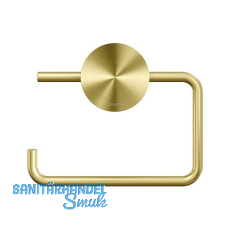 GEESA WC-Papierhalter Opal ohne Abdeckung, Metallfinish Gold gebürstet GEESA WC-Papierhalter Opal ohne Abdeckung, Metallfinish Gold gebürstet