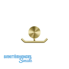 GEESA Handtuchhaken doppelt Opal Metallfinish Gold gebürstet GEESA Handtuchhaken doppelt Opal Metallfinish Gold gebürstet