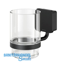 GEESA Glashalter Topaz Schwarz matt