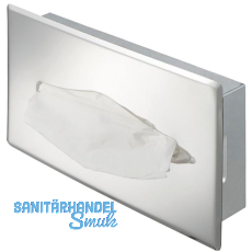 GEESA Papiertuch-Box wandmontiert-Einbau Hotel Chrom