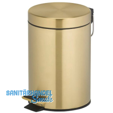 GEESA Treteimer Hotel 3 Liter Gold geb�rstet