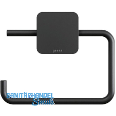 GEESA WC-Papierhalter Topaz ohne Abdeckung Schwarz matt GEESA WC-Papierhalter Topaz ohne Abdeckung Schwarz matt