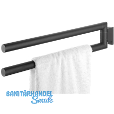 TIGER Handtuchhalter Bold 2-armig Schwarz TIGER Handtuchhalter Bold 2-armig Schwarz