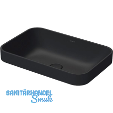 DURAVIT Aufsatzwaschtisch Happy D.2 Plus 60 ohne Hahnlochbank, Anthrazit matt DURAVIT Aufsatzwaschtisch Happy D.2 Plus 60 ohne Hahnlochbank, Anthrazit matt