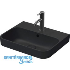 DURAVIT Aufsatzwaschtisch Happy D.2 Plus 50 mit 1 Hahnloch, Anthrazit matt DURAVIT Aufsatzwaschtisch Happy D.2 Plus 50 mit 1 Hahnloch, Anthrazit matt