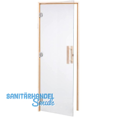 HARVIA Saunat�r 740 mm Klarglas 8 mm ESG Holzrahmen Fichte