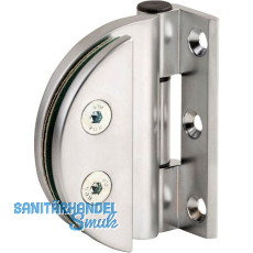 HARVIA Sauna-Glastürband Glas/Holz halbrund Aluminium Silber HARVIA Sauna-Glastürband Glas/Holz halbrund Aluminium Silber