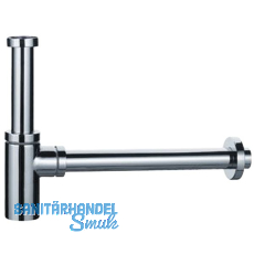 HAAS 5/4" x 32 mm Design-Flaschensiphon, Messing Chrom