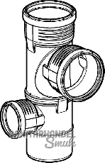 Geberit Silent-PP Eckabzw. 110/110/75 li
