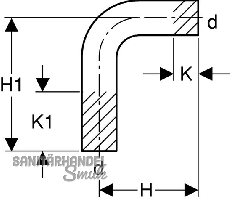 Geberit Mapress Edelstahl Passbogen
