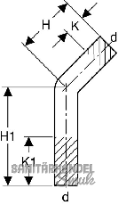 Geberit Mapress Edelstahl Passbogen