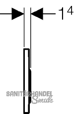 Geberit Bet.Pl. Kapps21 glanz matt glanz