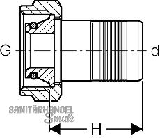 Geberit PushFit Verteilerverschraubung