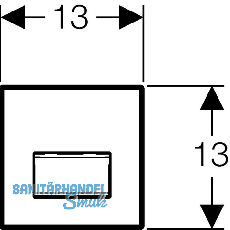 Geberit Urinal Handausl. Sigma50 k-spez.