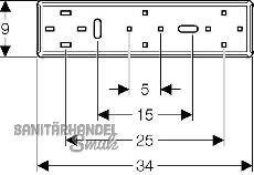 Geberit Mapress Gaszhlerplatte