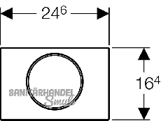 Geberit Bet-Pl Sigma10 1-M KS