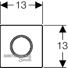 Geberit Urinal Handausl. Sigma10 ES