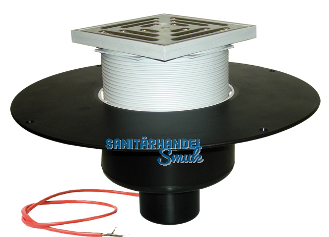 HL62.1BF/2 Dachabl. DN125 m. PP-Kragen u Heizung (10-30W/230V). begehbar