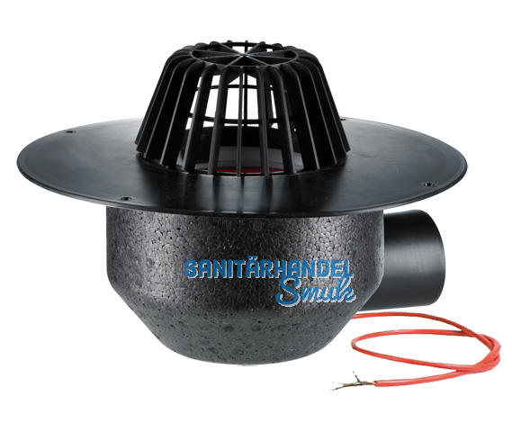 HL64.1F/1 Dachabl. DN110 waagr m. PP- Kragen u. Heizung (10-30W/230).