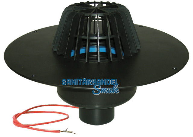 HL62.1F/7 Dachabl. DN75 m. PP-Kragen. u Heizung (10-30W/230V).