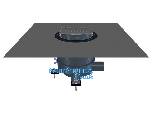 HL540-Quadra PRIMUS-DRAIN Duschablauf mit Einlaufrost "Quadra"