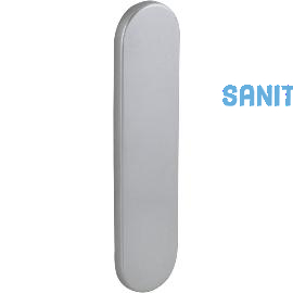 Blindschild rund GEOS (PZ 88/92), silber eloxiert