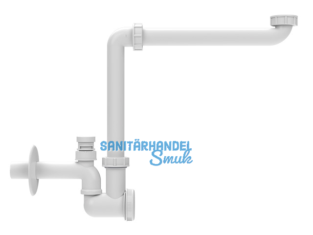 HL137N-BV/30 HL137N-BV/30 WT-Raumsparsiphon DN32x5/4" mit Belftungsventil