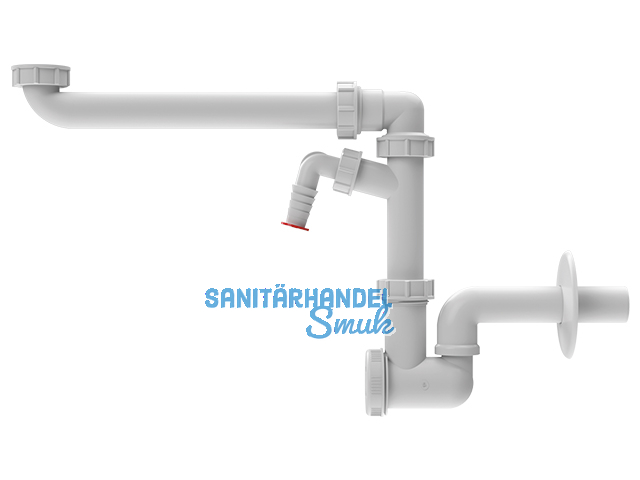HL137N-WM/30 HL137N-WM/30 WT-Raumsparsiphon DN32x5/4" mit WG-Anschluss