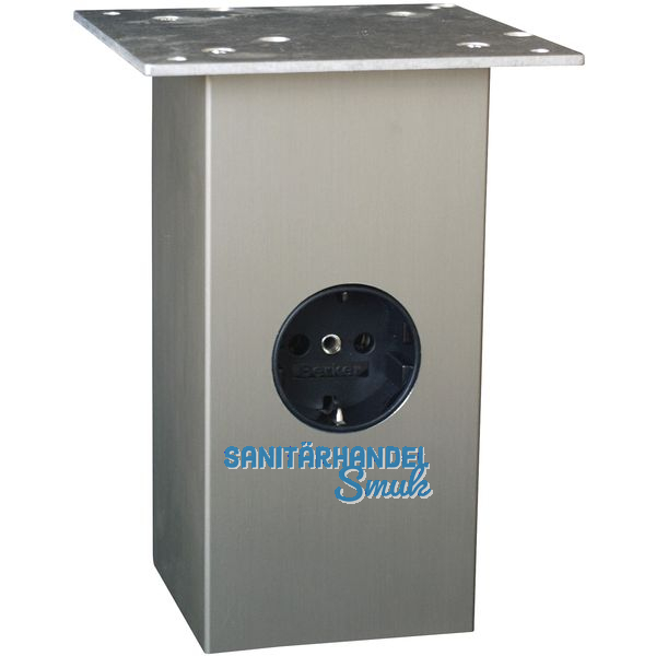 Barkonsole Jumbo \"Power Station\", Hhe 170 mm, Aluminium Edelstahl Effekt