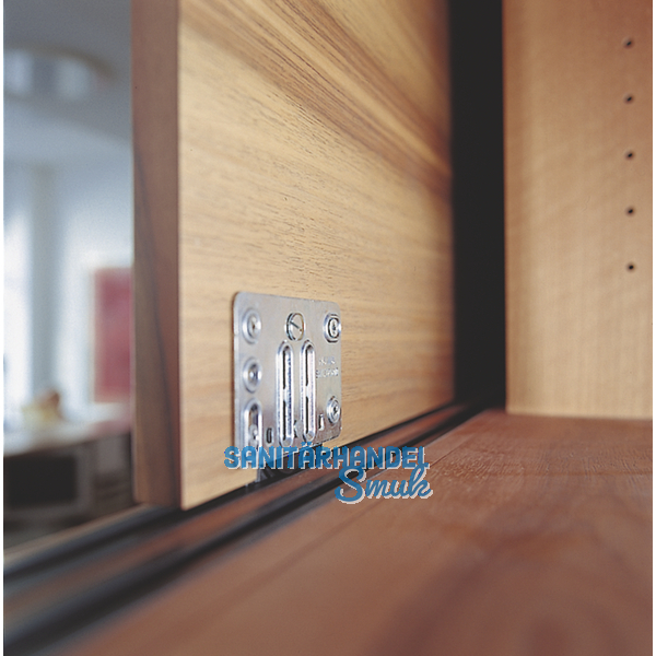 Miniroll 15/25 Beschlgegrt. Laufwerk mit Kugellager, 2 trig,Kunststoff