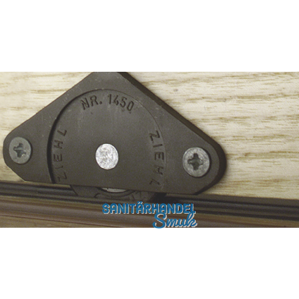 Ziehl - 25 Laufrolle zum Anschrauben Kugelgelagert, Bohr  30, Kunststoff braun