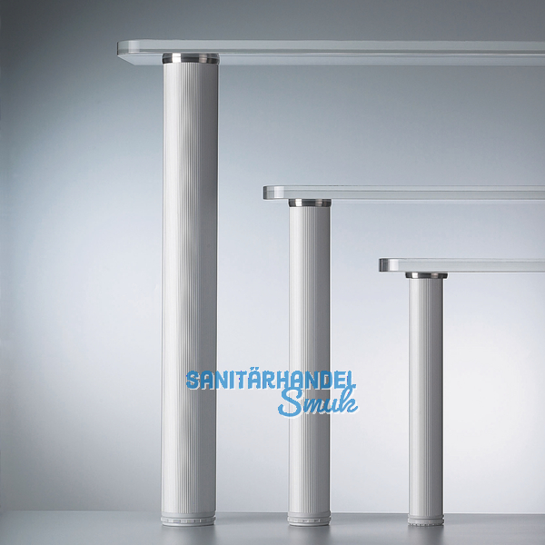 Tischfu-Adapterscheibe  80 mm, Edelstahl