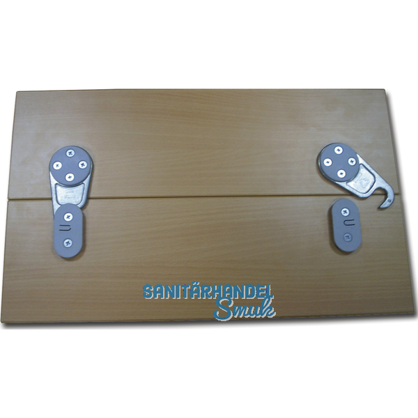 Tischplattenverbinder RAMTI, Bohrbild 32 mm, Kunststoff grau/Zink Druckguss