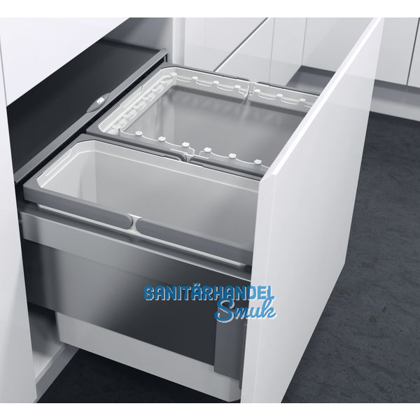 V&S ko liner Beutelhalter-Aufsatzrahmen zu Eimer 29 Liter,Kunststoff grau