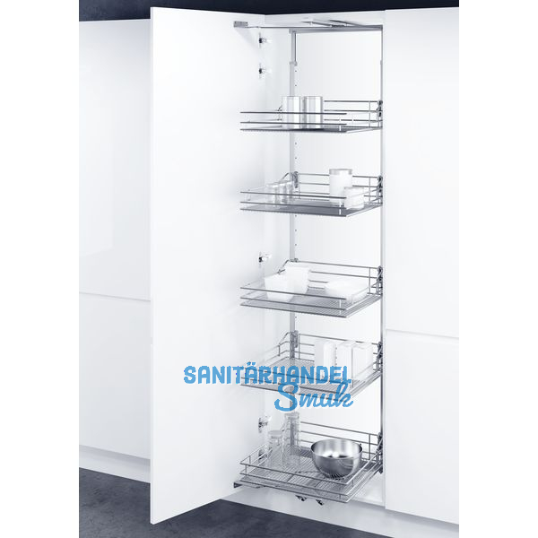 VAUTH-SAGEL VSA Korb Saphir Vorratsschrank, silber, KB 600, H1450-1700 mm