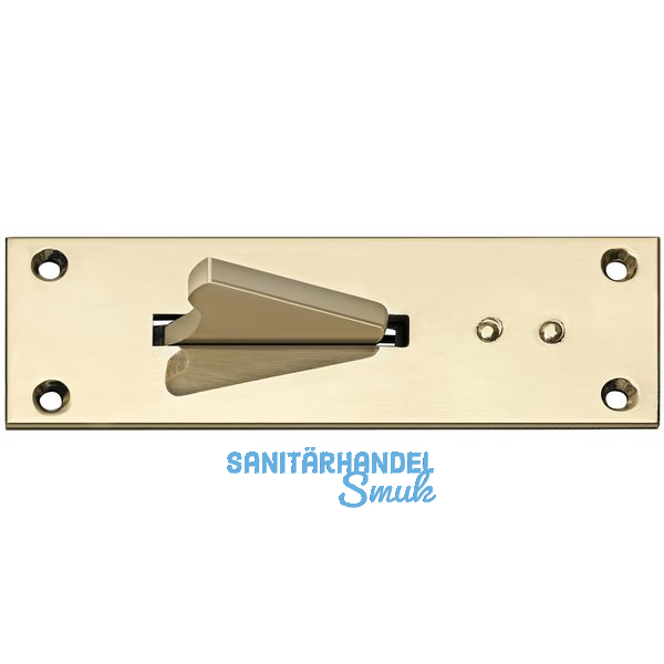 Paderschnapper, Platte 40 x 115 mm, Messing poliert