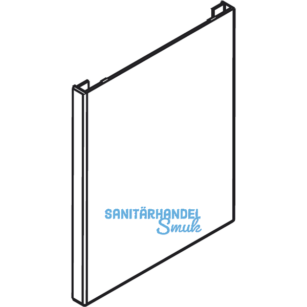 Abdeckkappe eckig Ordena 70/P - 70/F, Junior 40,80,120,160 /GP Kunststoff roh