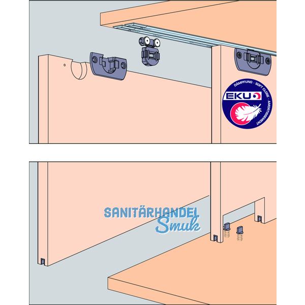 EKU CLIPO 16 SH IS - Beschlgegrt. Innenfront, 1000 x 1400