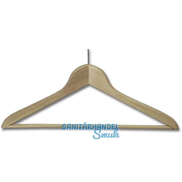 Kleiderbgel Osiris 2 mit Hotelstift und Hosensteg, Buche lackiert