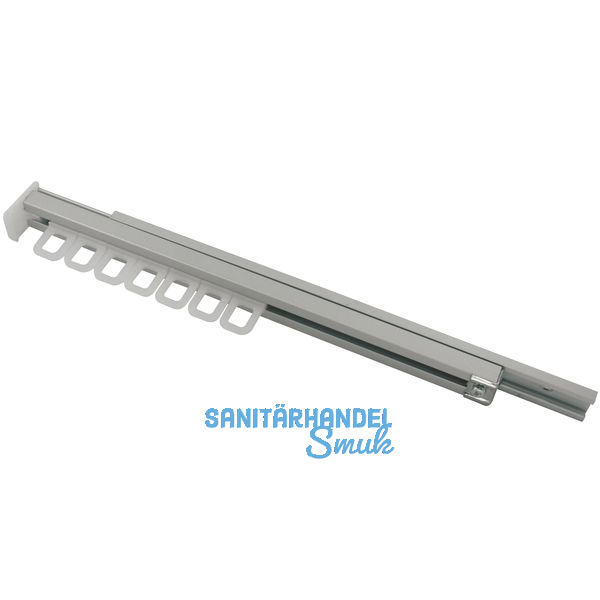 Schrankgarderobe ausziehbar Modell C,23x40x355mm,Aluminium natur/Kunststoff wei