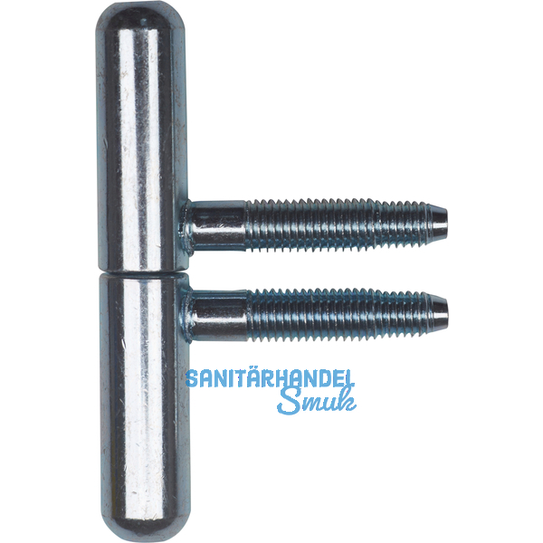 Einbohr Zierband 14 mm, Typ Nussband, Stahl verzinkt